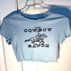 ‘The Cowboy Ranch’ Cropped T-Shirt